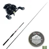 Pack Canne Casting Evok Invictus V2 2.13m, 14-42g + Moulinet Daiwa Phantom 100HL + Tresse Evok Tactikal Braid 0.18mm