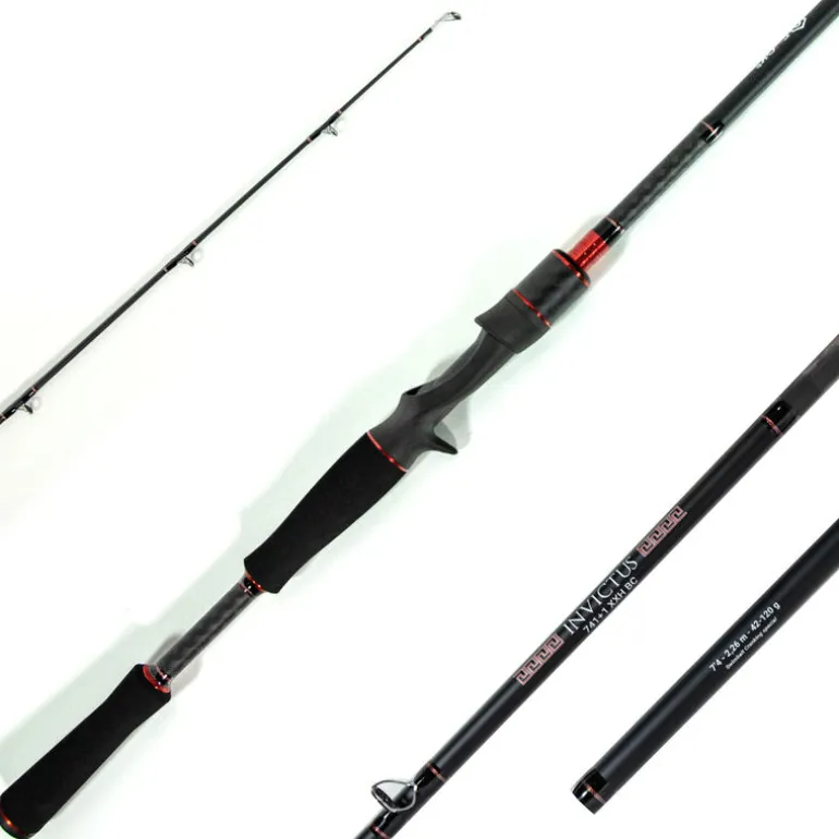 Pack Canne Evok Invictus V2 2.26m, 42-120g + Moulinet Invictus 150HL + Tresse + Fluorocarbone
