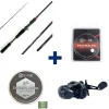 Pack Canne Evok Invictus V2 1.83m, 42-120g +  Moulinet Invictus 150HL + Tresse + Fluorocarbone