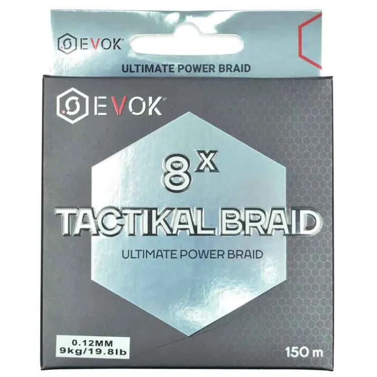 Pack Canne Spinning Evok Invictus V2 1.83m, 7-21g + Moulinet Evok Invictus 2500FD + Tresse Evok Tactikal Braid 0.12mm