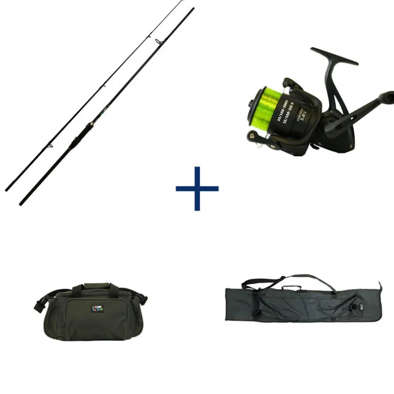 Pack Carp Kidz 2 Cannes + 2 Moulinets Fourreaux + Carryall