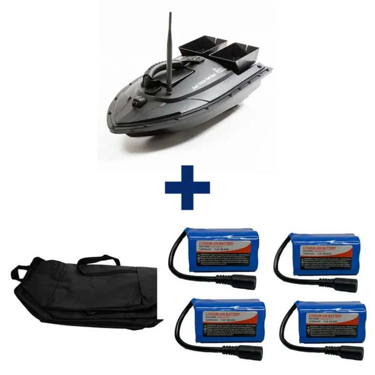 Pack Dark Water Miki Boat +4 Batterie 12000 mAh + SAC