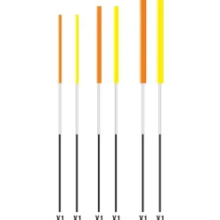 PACK DE 6 ANTENNES INSERT CARBONE 2/3/4MM GARBOLINO