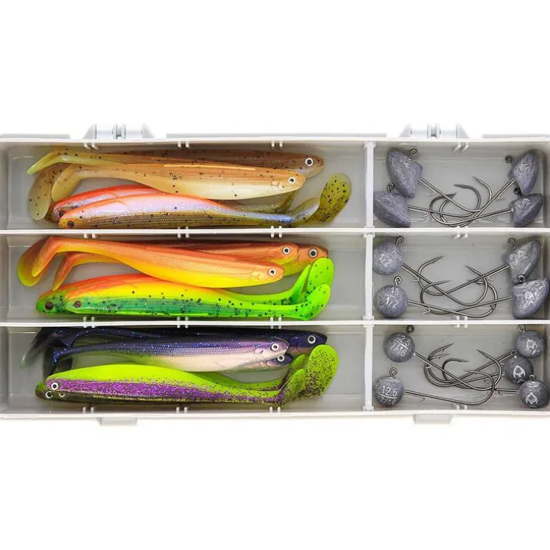 Pack Leurres Souples Westin Zander Box Jigging (x32)