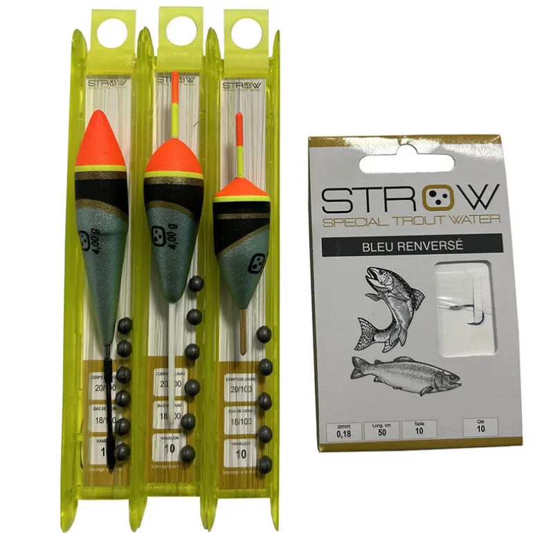Pack Pêche de la truite en étang Combo Télescopique + Lignes + siège