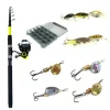 Pack Prêt à Pêcher Truite Bzone Striker Telespin 180L 3-10g + Moulinet + Nylon + Leurres + Boites