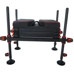 Pack station de pêche au coup team france s-lock match light + repose-pieds