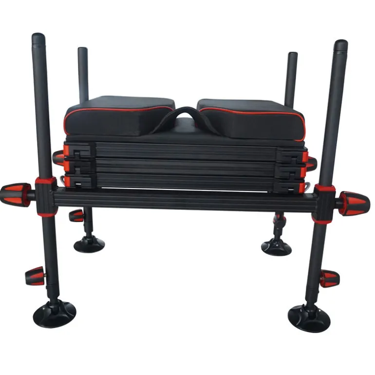 Pack station de pêche au coup team france s-lock match light + repose-pieds