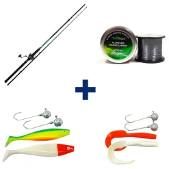 Pack Tank Heavy Spin + Monofilament + 2 Leurre