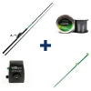 Pack Tank Heavy Spin + Monofilament + Cat XR Alarm+ Adjustable Sand Spike