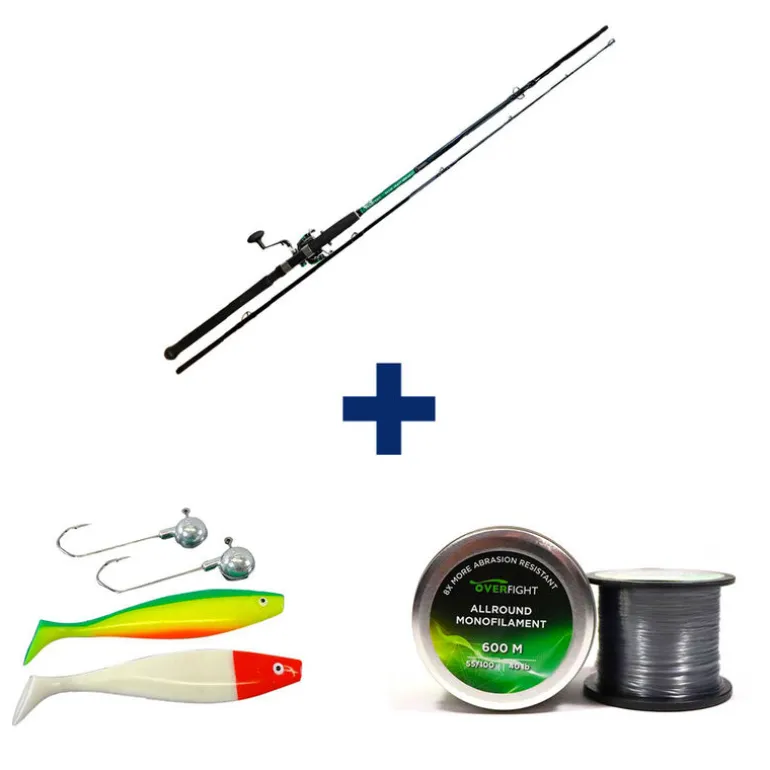 Pack Tank Heavy Spin + Monofilament + Leurre