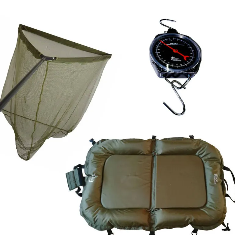 Pack Team Carpfishing No Kill Epuisette + Tapis + Peson