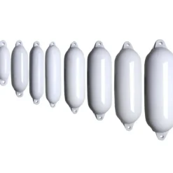 Pare-battage Eco Fender 5 - 2 yeux - ø22x72cm - blanc