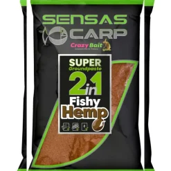 Pate d'Eschage Sensas Super Groundpaste 2en1 Fishy Hemp 1kg