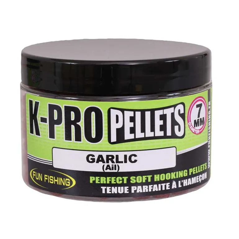 Pellet d'eschage funfishing k-pro garlic (ail) 60g