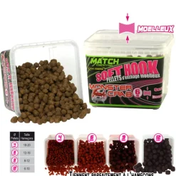 Pellets d'eschage coup fun fishing soft hook pellets monster crab 120g