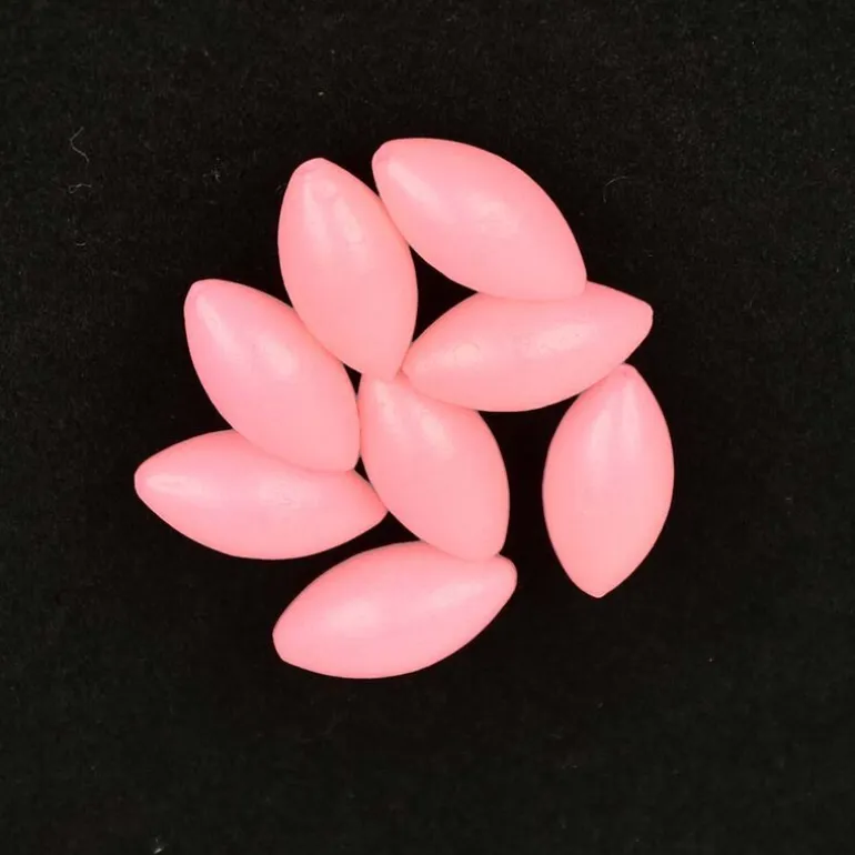 Perles ovales flottantes Sunset PHOSPHO ROSE (X20)