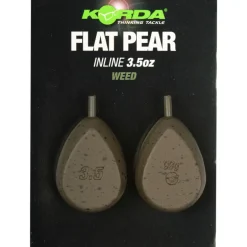 Plomb in line korda flat pear (x2)