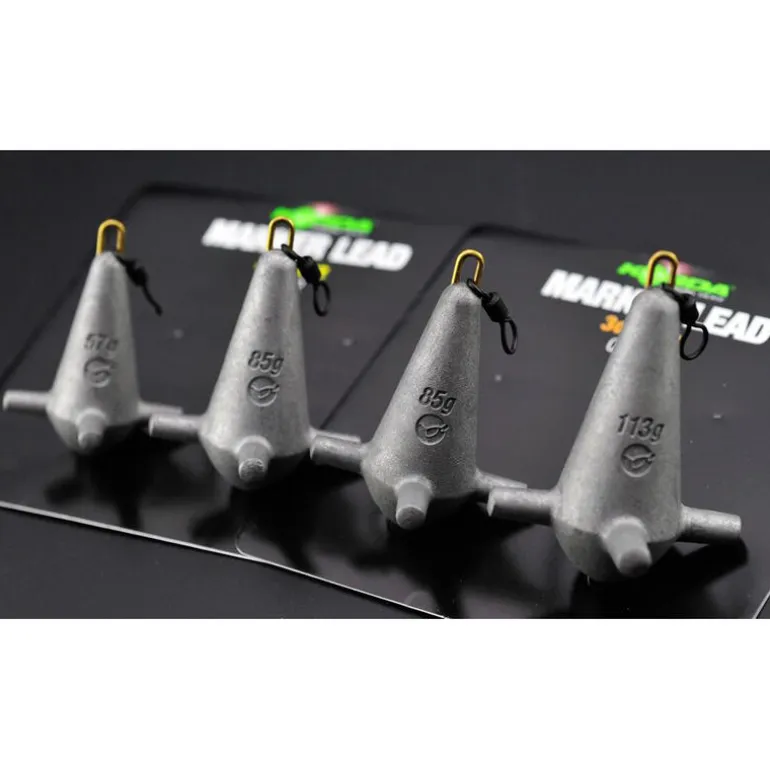 Plomb marqueur carpe korda pronged marker leads 2 / 3oz (57g / 86g)
