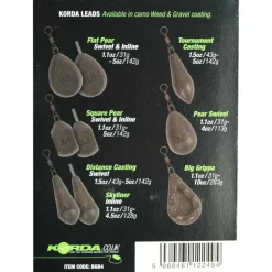 Plomb à émerillon korda big grippa (x2)