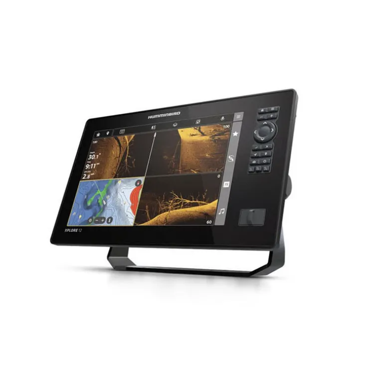 Sondeur Humminbird Combiné Tactile XPLORE 12-MEGA SI+-Sonde Tableau Arrière + T°
