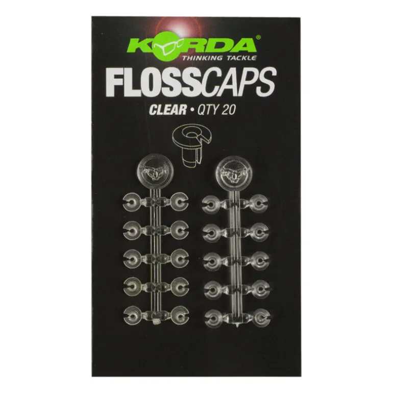 Stop appât carpe korda floss caps clear (x20)