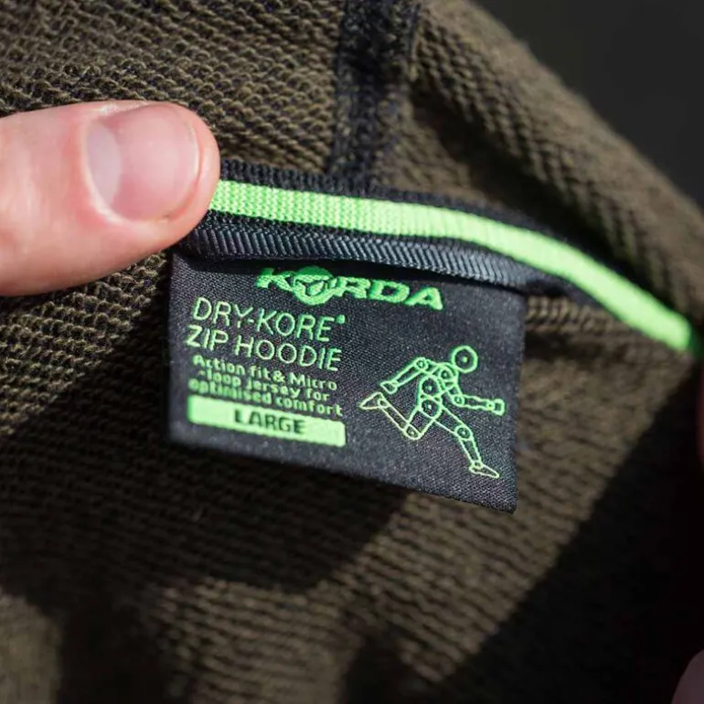 Sweat-shirt korda kore olive zip hoodie