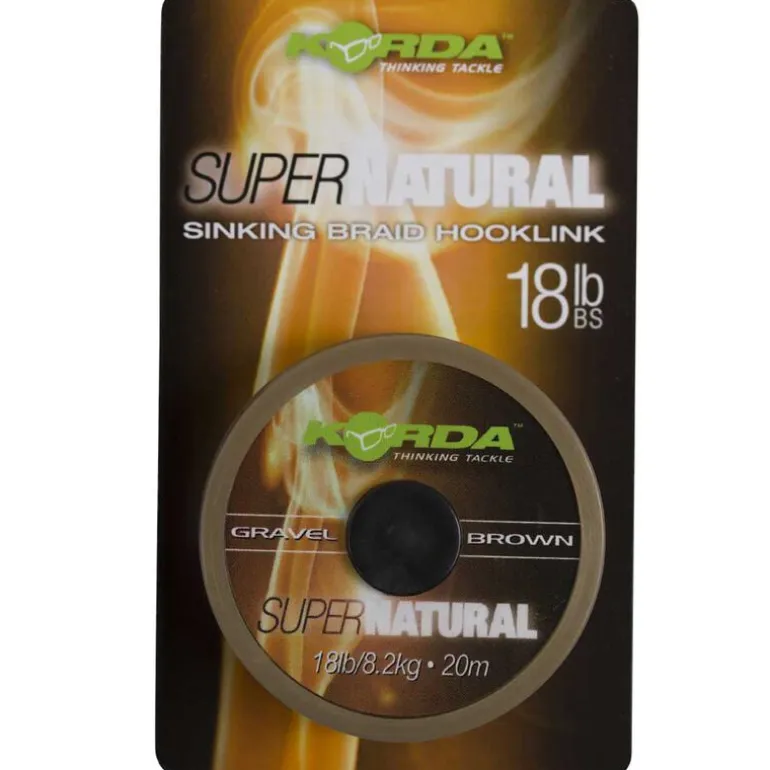 Tresse à bas de ligne carpe korda super natural 25lbs