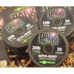 Tresse à bas de ligne carpe korda dark matter braid 20m