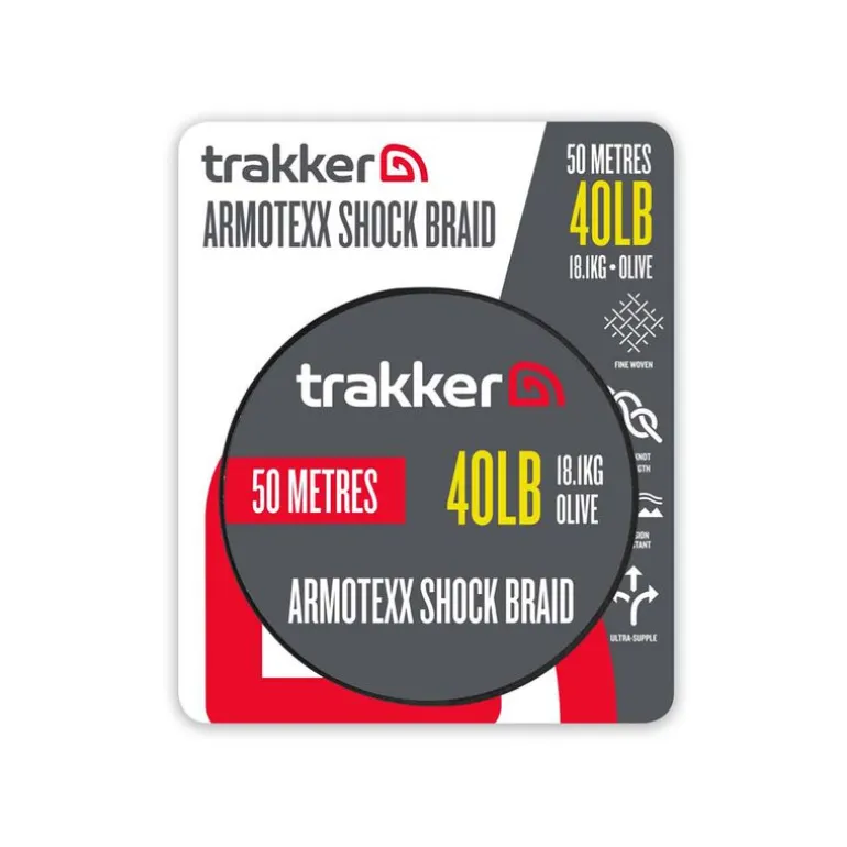 Tresse à bas de ligne Trakker Armotexx Shock Braid 20m