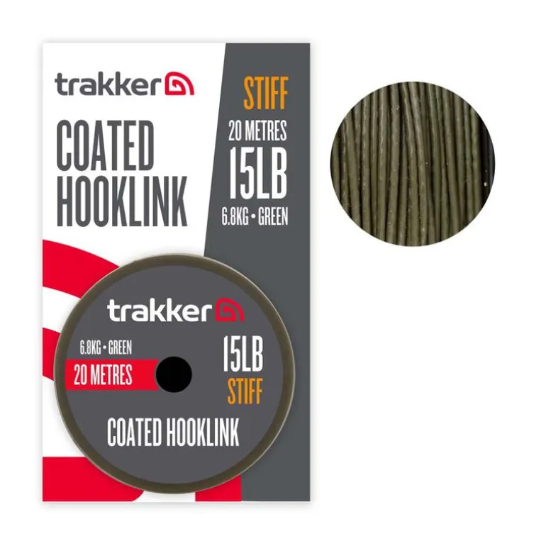 Tresse à bas de ligne Trakker Stiff Coated Hooklink 20m