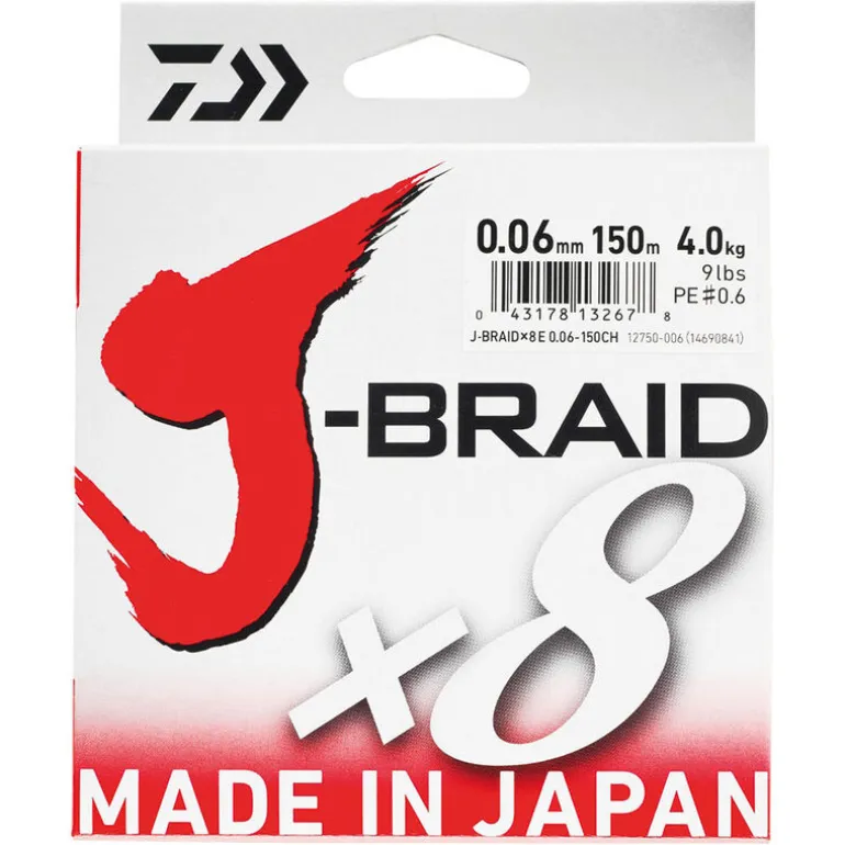 Tresse Daiwa J-Braid x8 Dark Green 150m