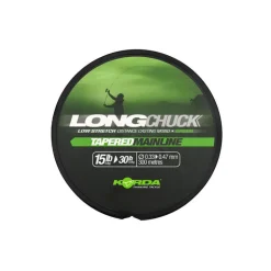 Tresse Korda LongChuck Tapered verte 15-30lb/0.33-0.47mm