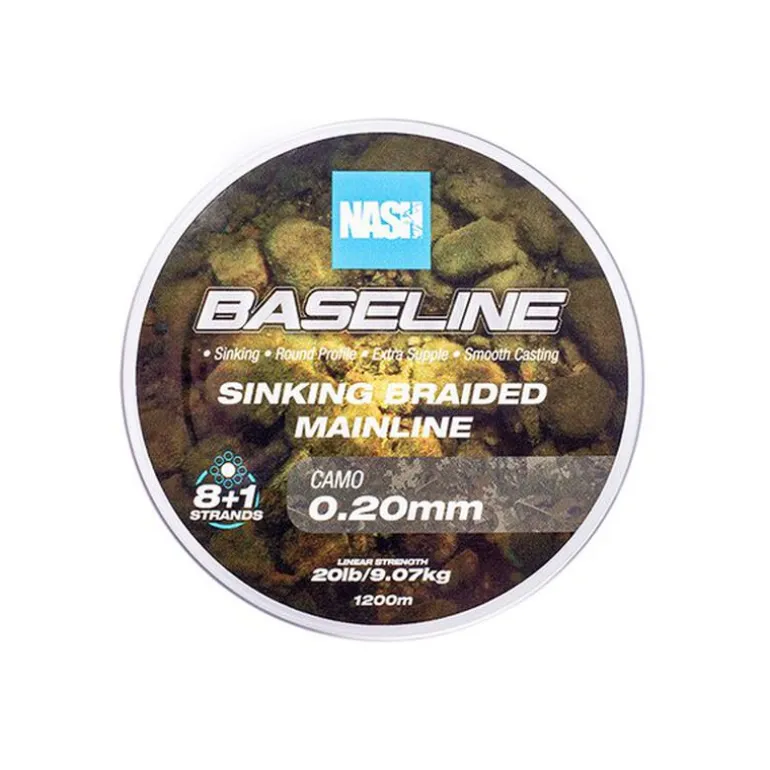 Tresse Nash Baseline Sinking Braid Camo 600m