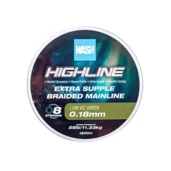Tresse Nash Highline Extra Supple Braid Green 600m