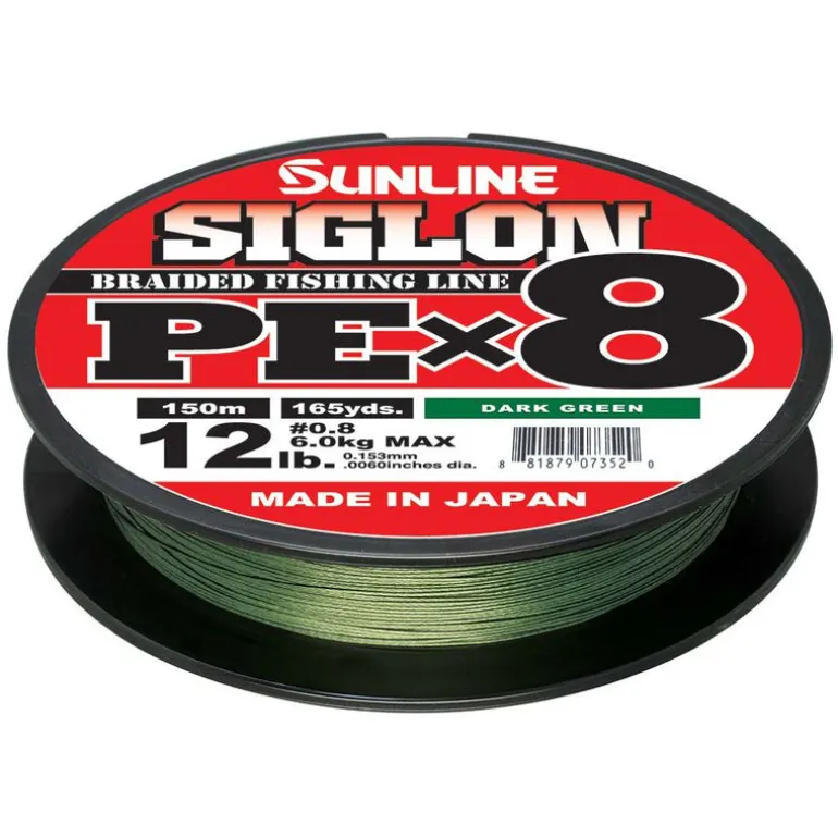 Tresse Sunline Siglon Braid PE X8 Vert Foncé 150m