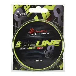 Tresse Ultimate Fishing UF PE LINE X8 CHARTREUSE 150m