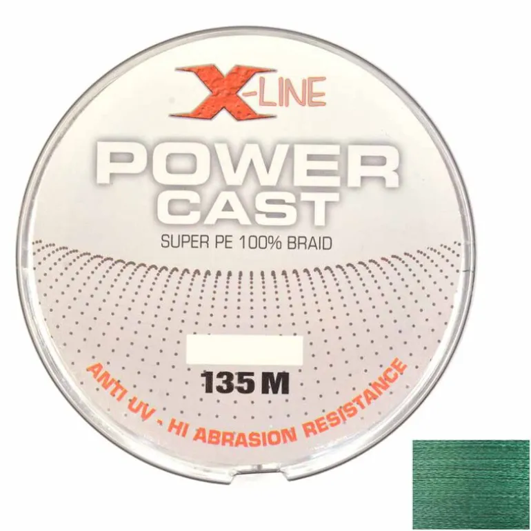 Tresse X-Line Power Cast Verte 4 Brins 135m