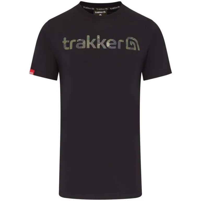 T-shirt Trakker CR Logo Black Camo