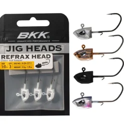 Tête Plombée BKK Refrax Jig 3.5g taille #1/0 (x3)