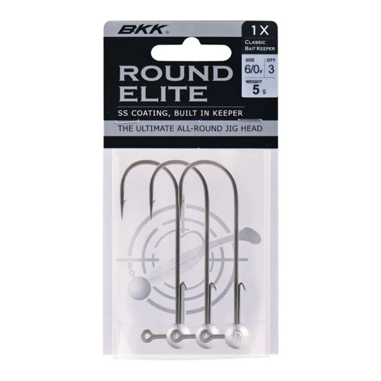 Têtes Plombées BKK Round Elite Classic Bait Keeper H4/0 (x3)