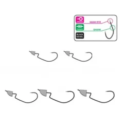 Têtes Plombées Hayabusa 930 Swimming Jighead Taille #1/0 (x5)