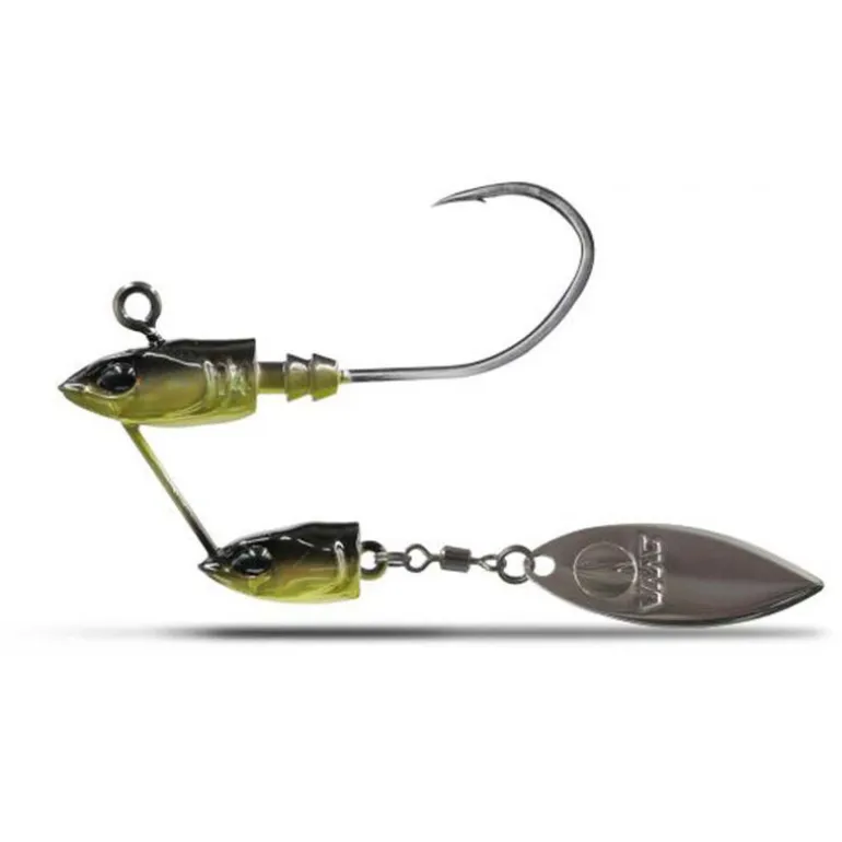 Têtes Plombées Underspin VMC Twin Jig Green (x2)