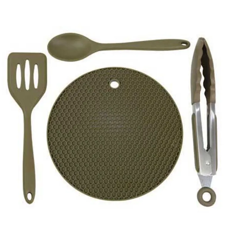 Ustensiles de cuisine trakker armolife silicone utensil set