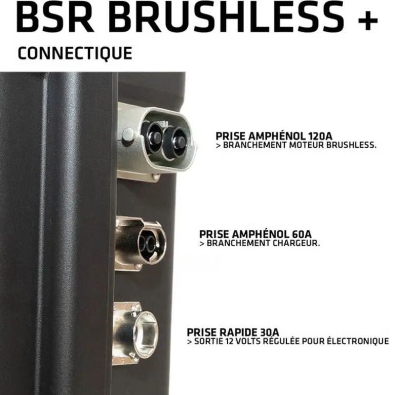 Valise BSR BRUSHLESS+ LifePO4 Gen3 36V/100Ah + chargeur étanche 25A