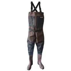 Waders PVC Sert Luxe Semelles Crantées